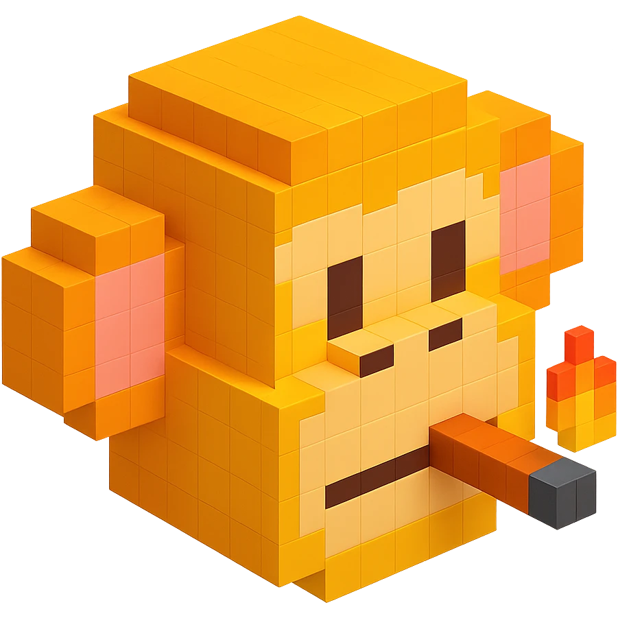 monkey with cigar emoji