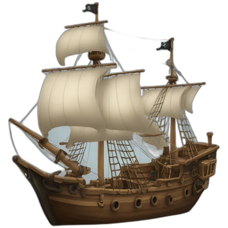 pirate-boat emoji