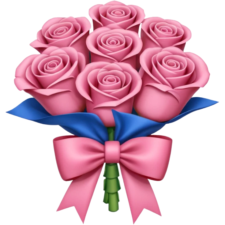 SPAM MEAT rose bouquet tied in a french flag bow emoji