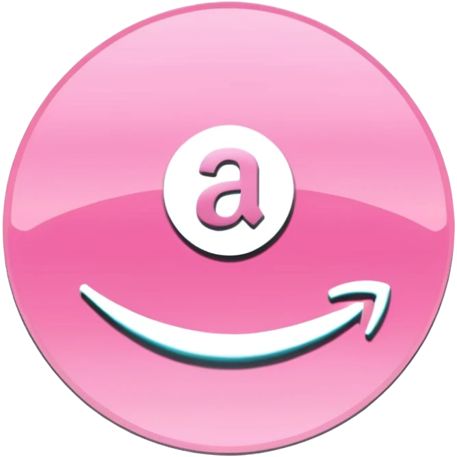 amazon prime video aesthetic logo in pastel pink emoji