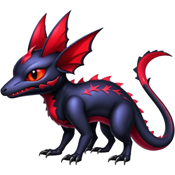 Shiny Epic Badass Gothic Noibat-Salandit-Litten-Hybrid emoji