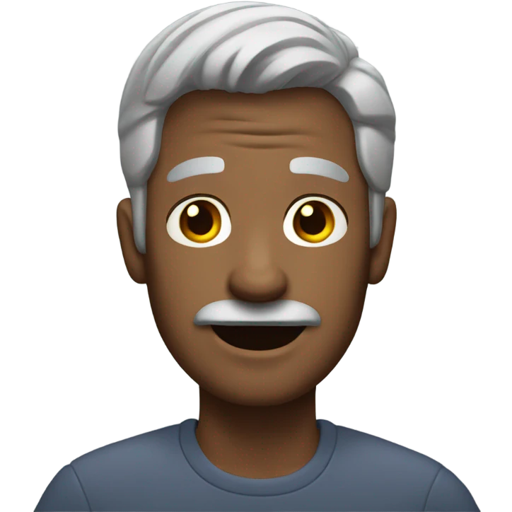 dad with grey hair emoji