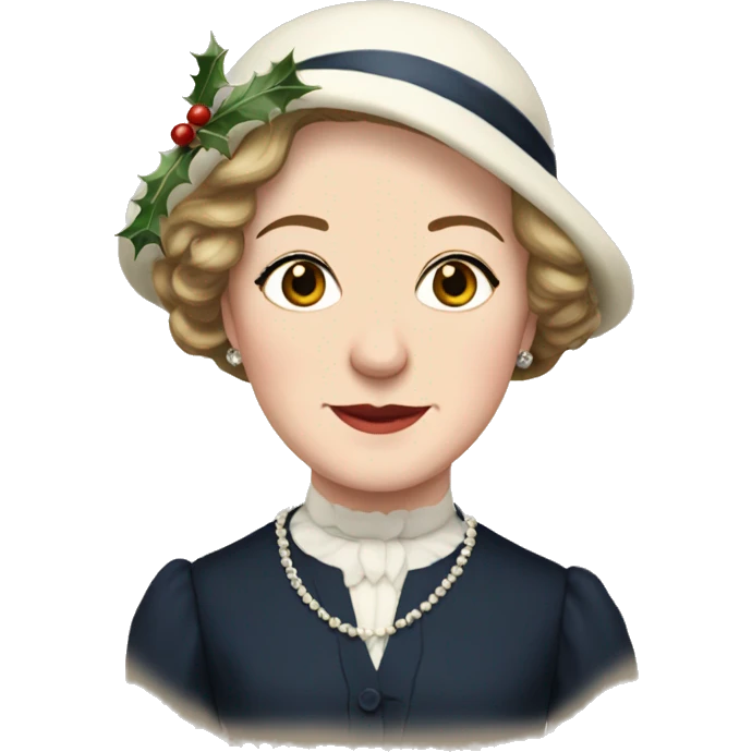Mary Downton Abbey Christmas emoji