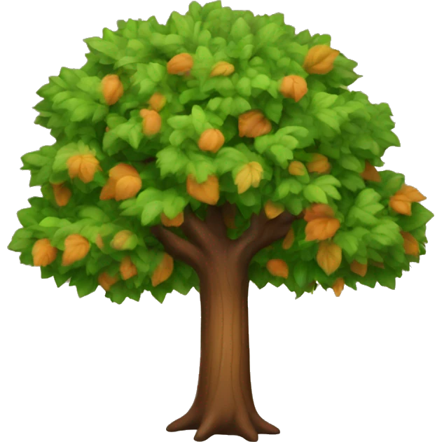 Fall tree emoji