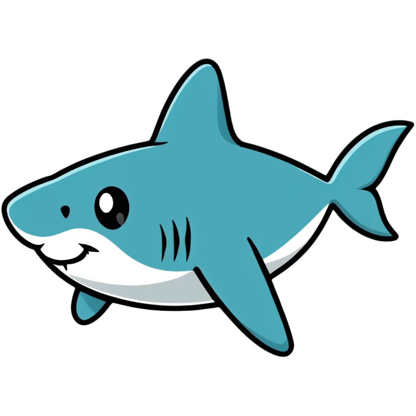 shark fin poking out above water emoji
