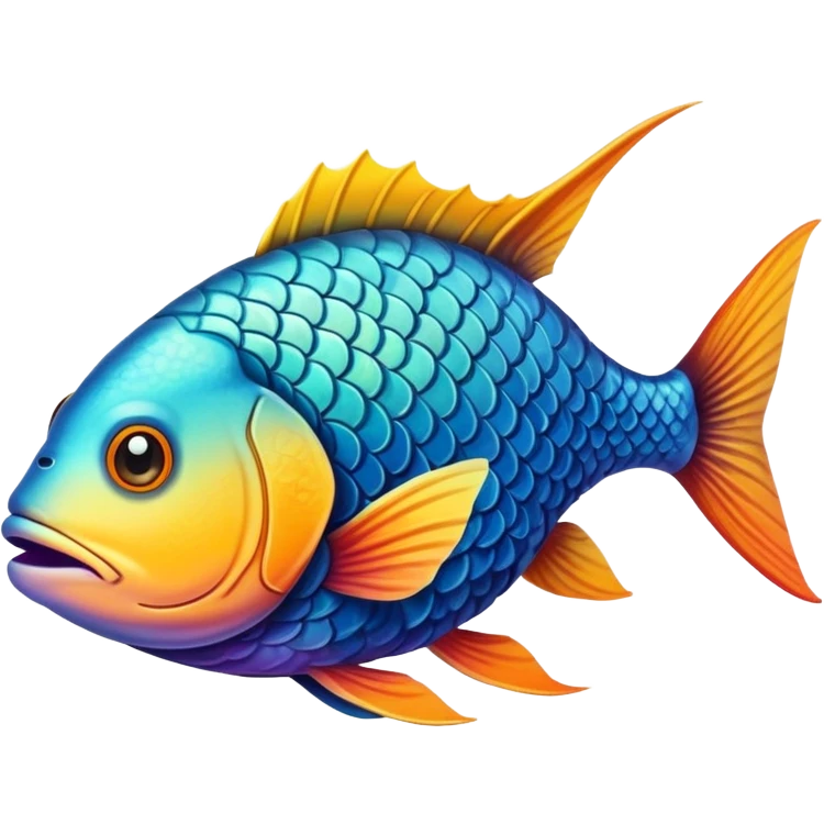 Fish walking around  emoji