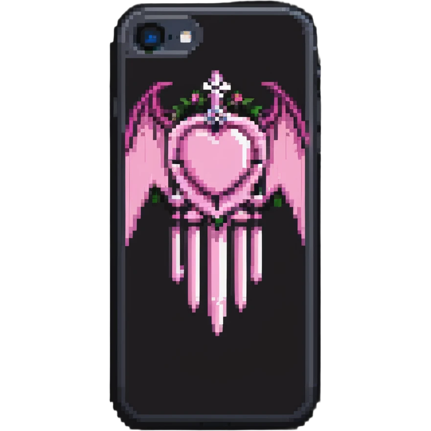 pink gothic iPhone emoji