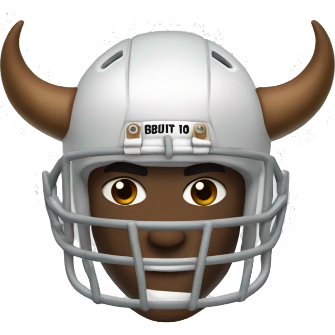 Football player with bull horns emoji