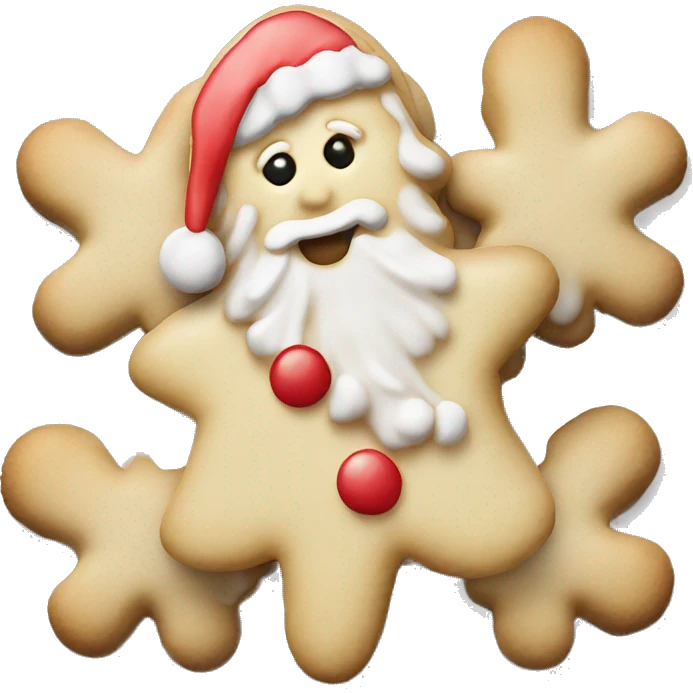 Christmas sugar cookie emoji