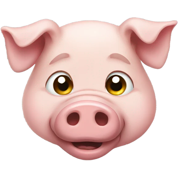 Crying pig emoji