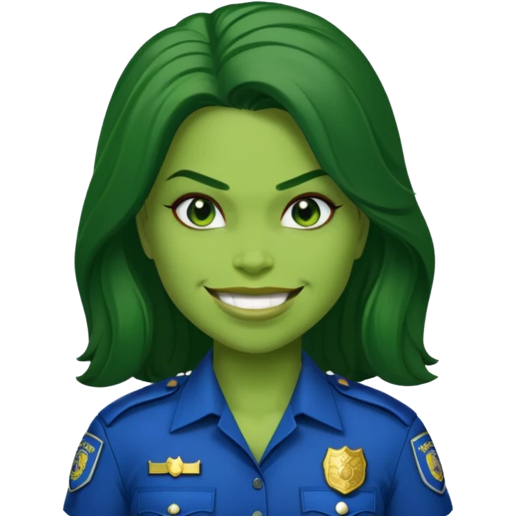 police she hulk emoji