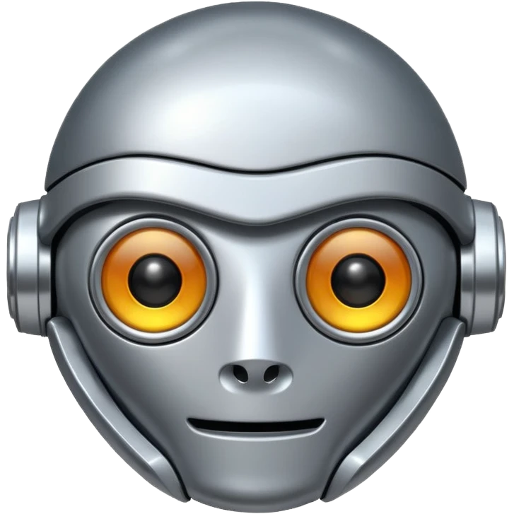 round one-eye robot emoji