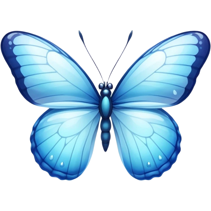 Watery water hydro butterfly  emoji