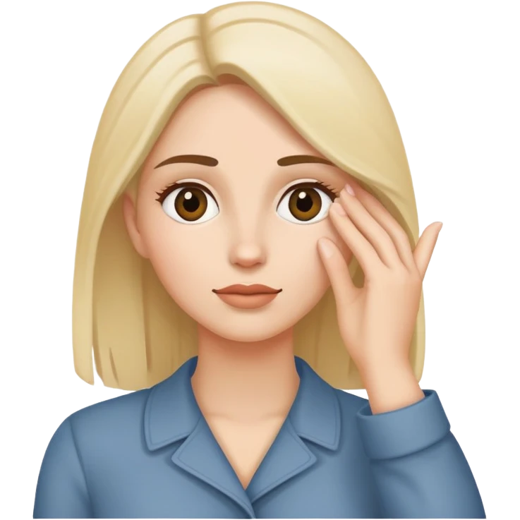 woman with hand above eyes looking for something in the distance emoji