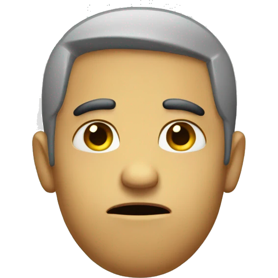 Half sad half happy emoji
