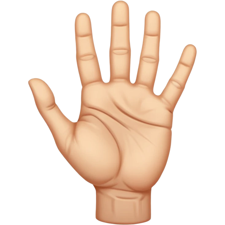 strong veiny closed hand emoji