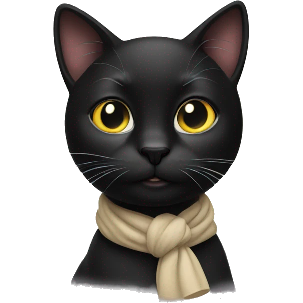 New Year's black cat emoji