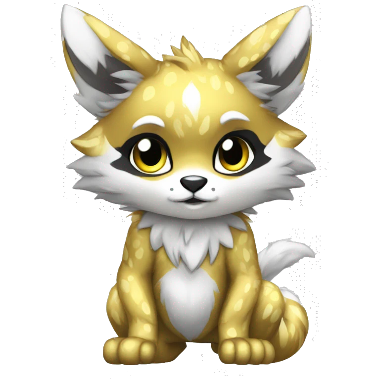 shiny, patterns, Kemono-style, Chibi, Anthro-Fur-Sona-Fakémon, Full Body emoji