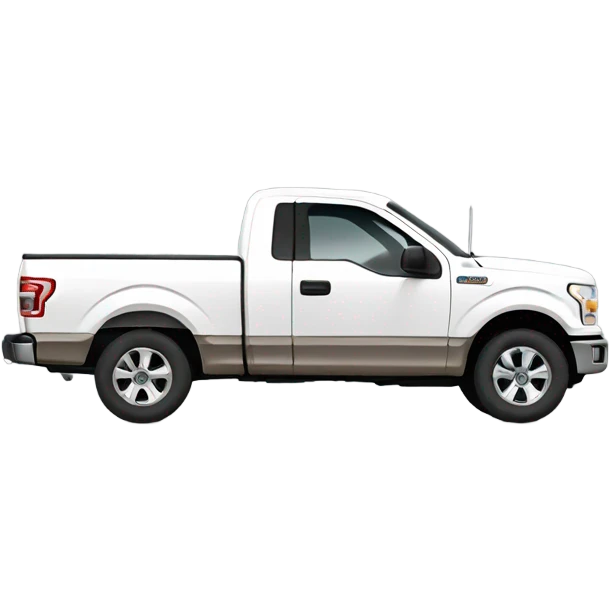 White Ford f150 emoji