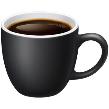 Black coffee cup emoji