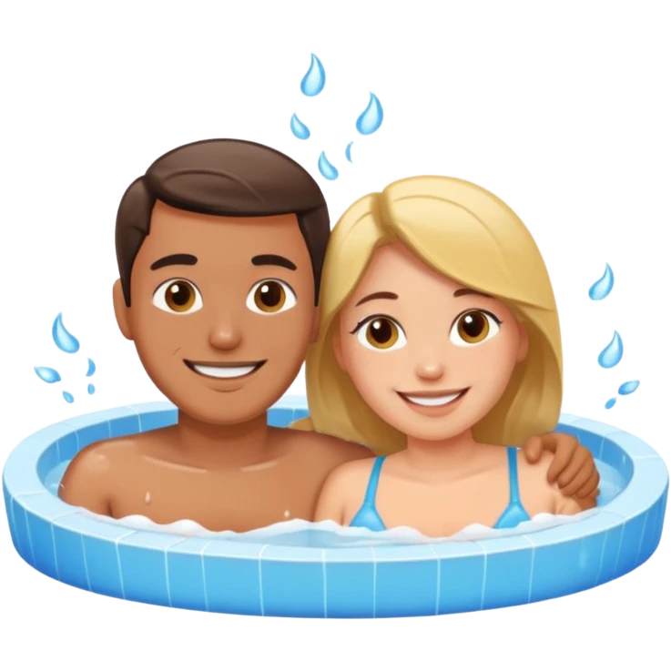 jacuzzi pareja emoji