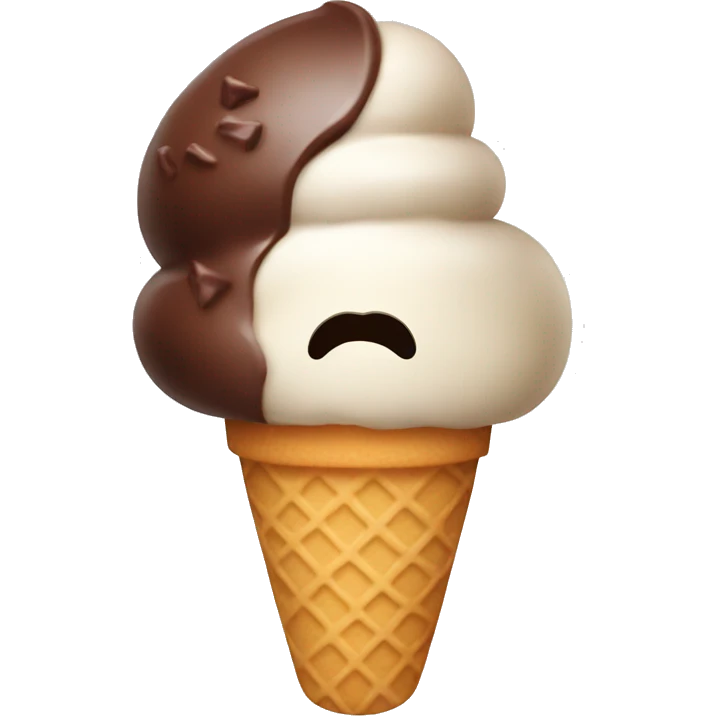 Ice cream chocolate emoji