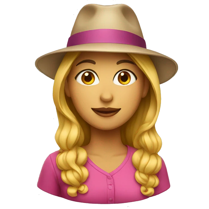 Woman with hat emoji
