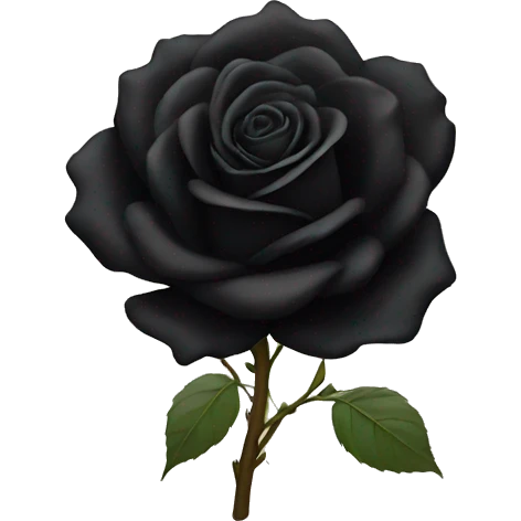 Black rose emoji