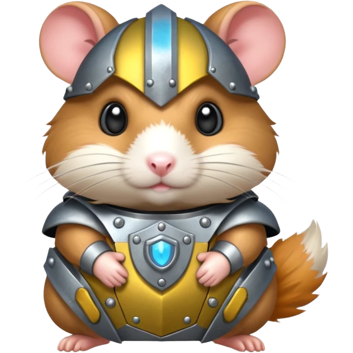 Armored hamster emoji