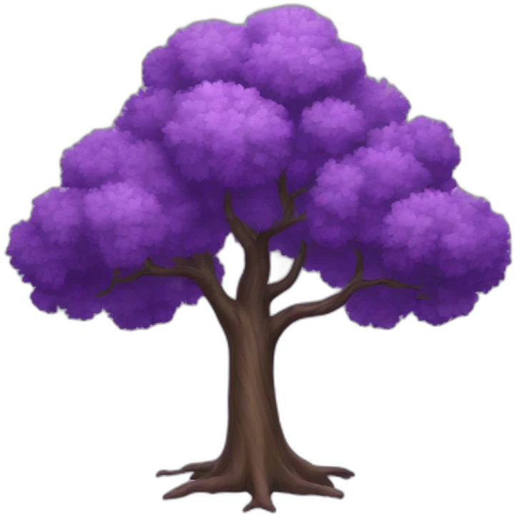 purple tree emoji