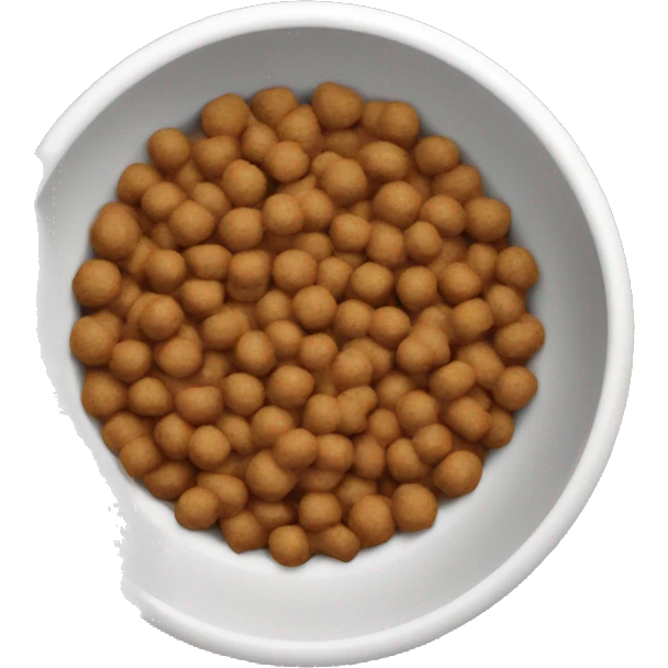 Dog food in bowl  emoji
