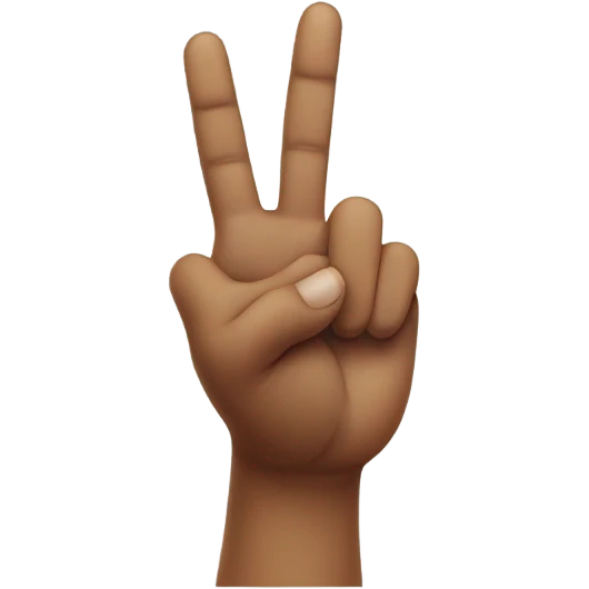 ✌🏼 emoji