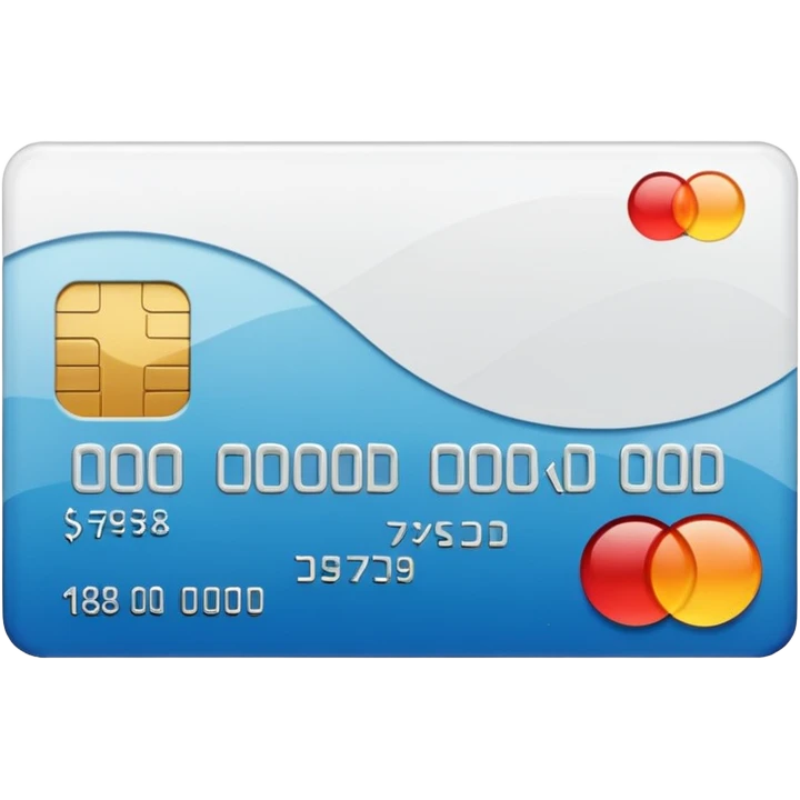 Cartão de crédito branco emoji