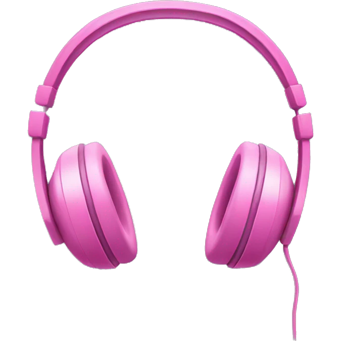 pink headphones  emoji