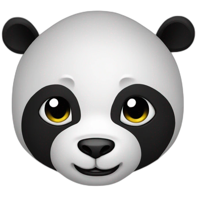 Evil panda emoji