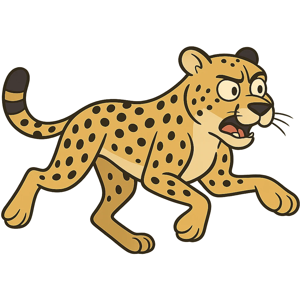 cheetah running emoji