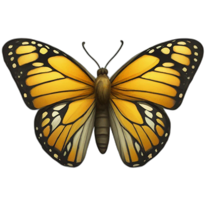 Butterfly Bitcoin emoji