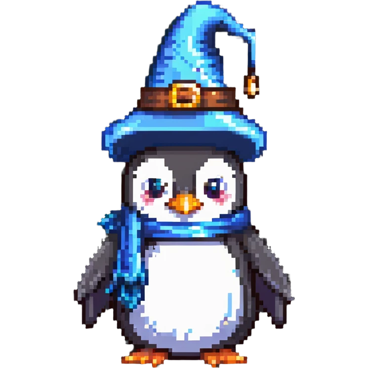 penguin wizard emoji