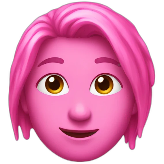 pink paint emoji