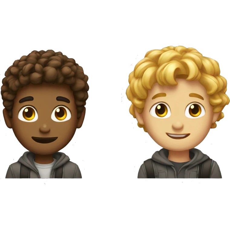 two best friends boys  emoji