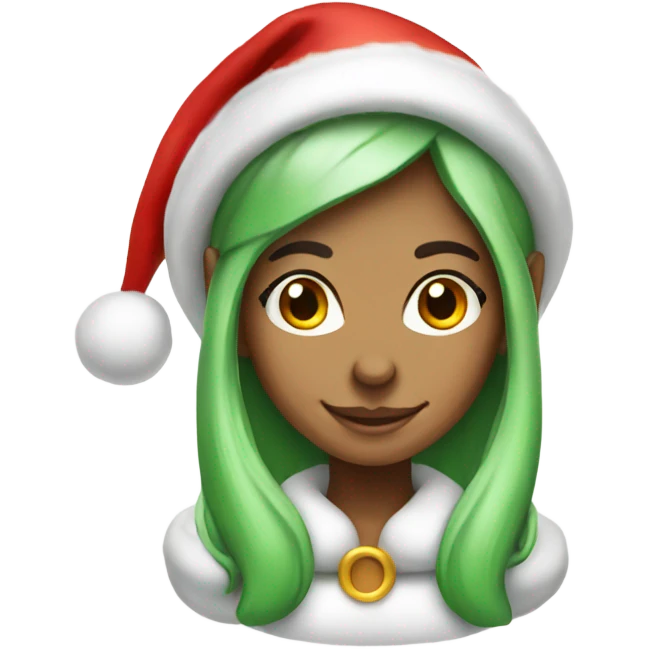elf female santa hat emoji