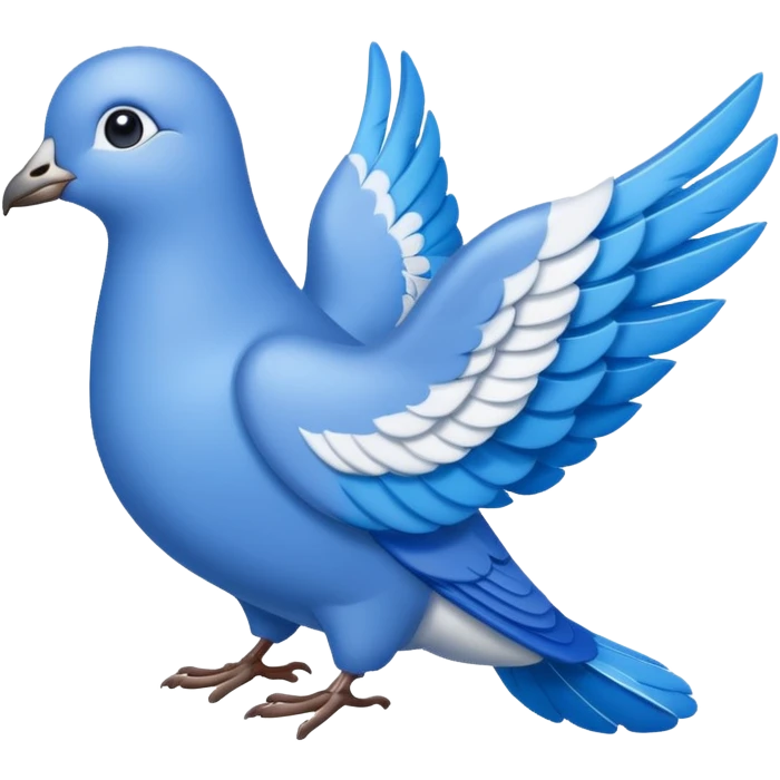 Palomita azul emoji