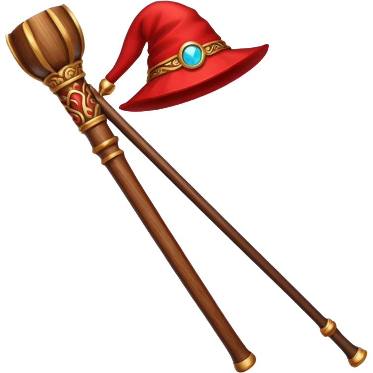 red mage cane emoji