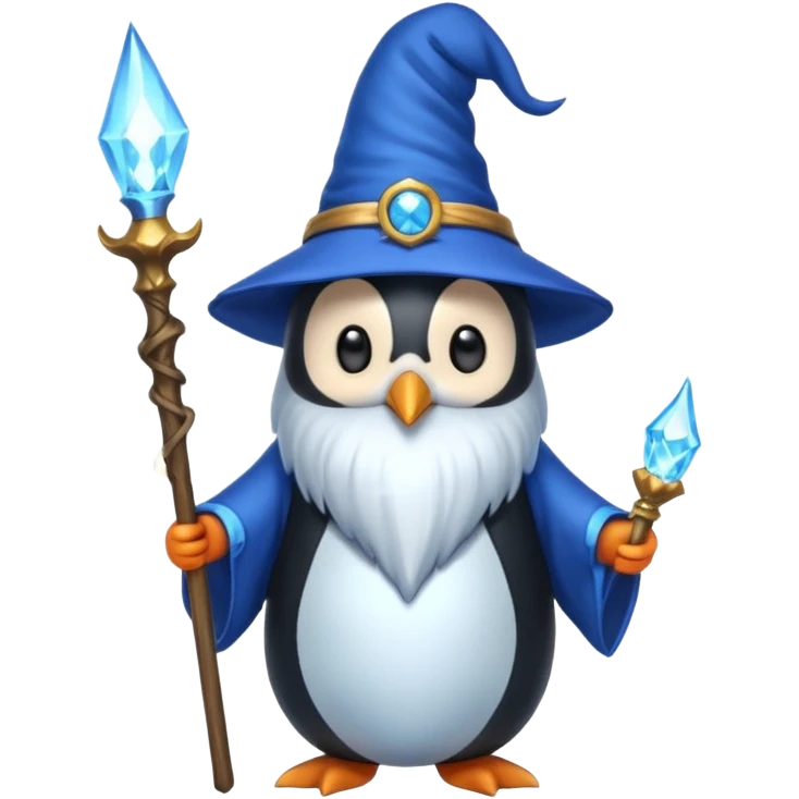 Penguin Wizard emoji