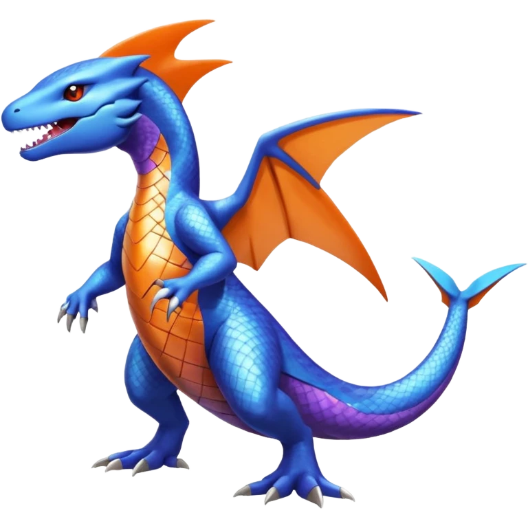 Shiny Koraidon-Latios-Salandit-Fakémon-hybrid-creature (full body)  emoji