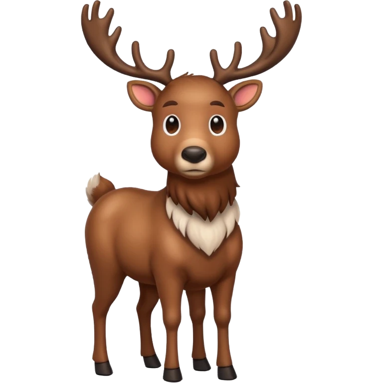 realistic reindeer emoji