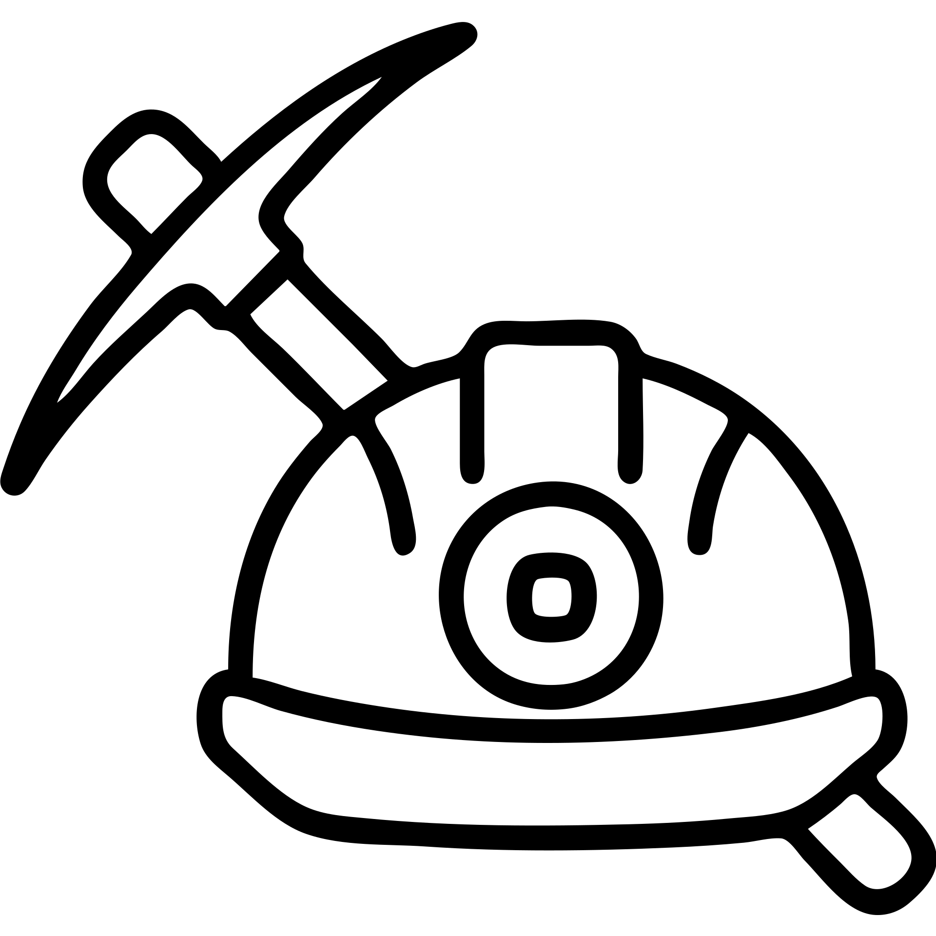 mining industry scene with a pickaxe and helmet emoji