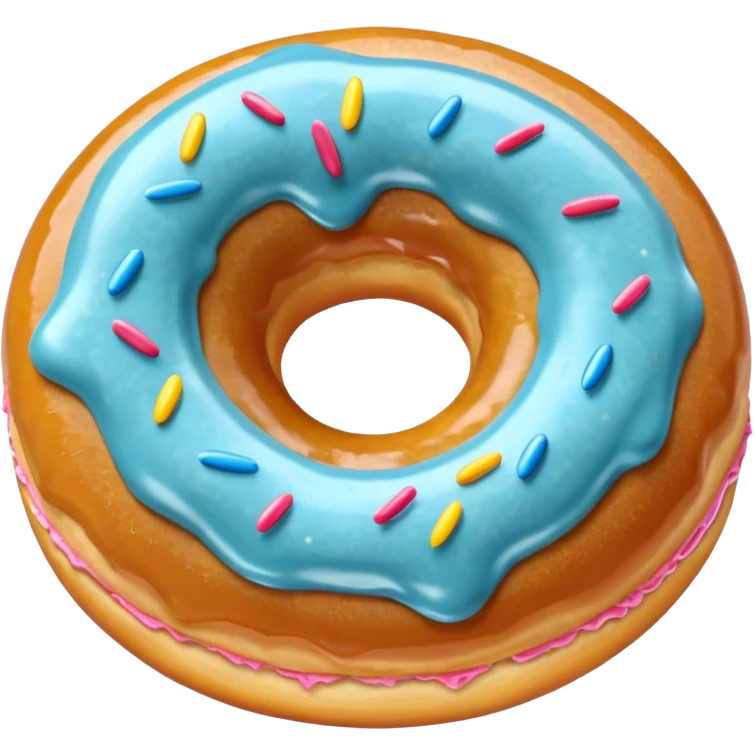 donut frutiger aero style emoji