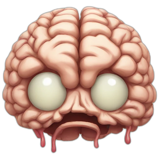 Rotten brain emoji