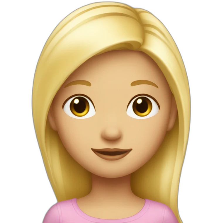 Petite fille blonde emoji
